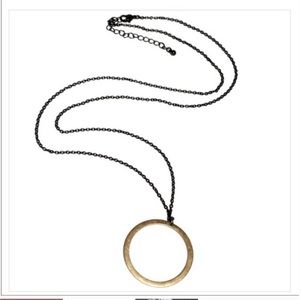 Kevia pendant long necklace circle great for fall!